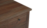 Gene Charging Nightstand Dark Brown by Moe's Home at Eve Furniture