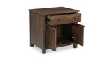 Gene Charging Nightstand Dark Brown by Moe's Home at Eve Furniture