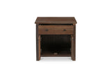Gene Charging Nightstand Dark Brown by Moe's Home at Eve Furniture