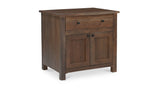 Gene Charging Nightstand Dark Brown by Moe's Home at Eve Furniture