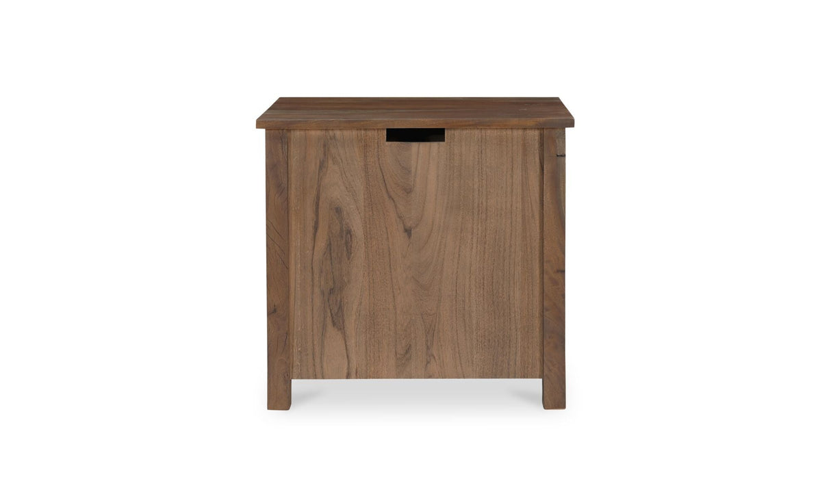 Gene Charging Nightstand Dark Brown by Moe's Home at Eve Furniture