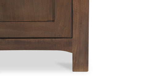 Gene Charging Nightstand Dark Brown by Moe's Home at Eve Furniture