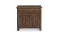 Gene Charging Nightstand Dark Brown by Moe's Home at Eve Furniture