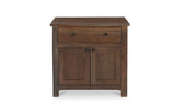 Gene Charging Nightstand Dark Brown by Moe's Home at Eve Furniture