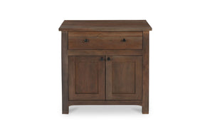 Gene Charging Nightstand Dark Brown by Moe's Home at Eve Furniture