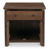 Gene Dark Brown Charging Nightstand by Moe's Home at Eve Furniture