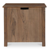 Gene Dark Brown Charging Nightstand by Moe's Home at Eve Furniture