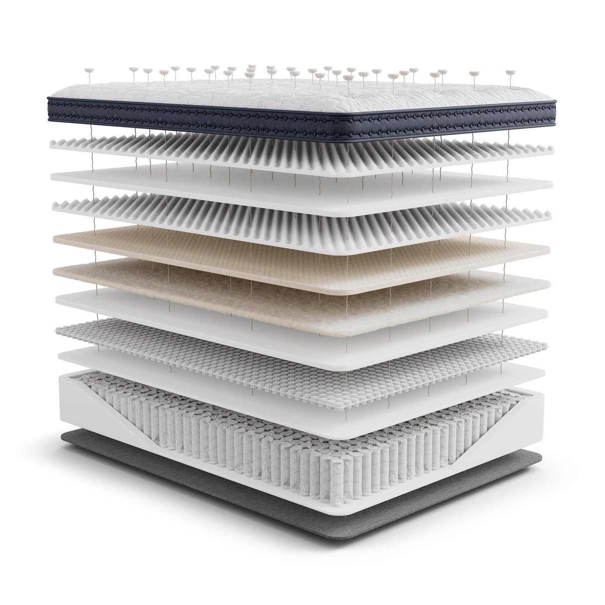 Generations 2.0 NT Tribute Luxe Blue Twin 14" Firm Mattress by Diamond Mattress at Eve Furniture
