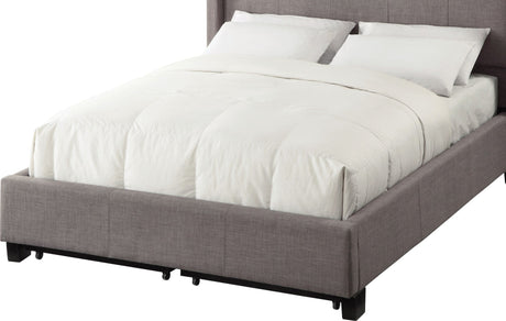 Geneva - Adona Dolphin King Upholstered Footboard Storage Bed by Modus Furniture at Eve Furniture