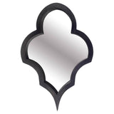 Geneva Black Wood Frame Mirror by Mercana at Eve Furniture