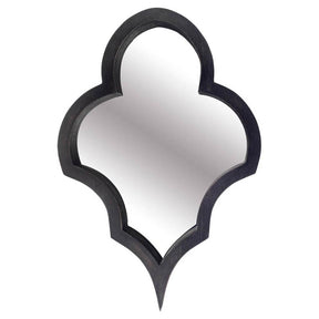Geneva Black Wood Frame Mirror by Mercana at Eve Furniture