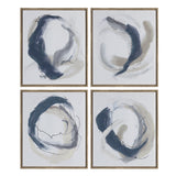 Geneva Navy Blue/Taupe Canvas by Crestview at Eve Furniture