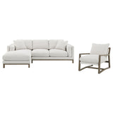 Geneva Sand Boucle Upholstered Sectional Chaise Sofa by Coaster at Eve Furniture