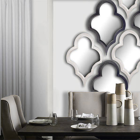 Geneva Silver Wood Frame Mirror by Mercana at Eve Furniture