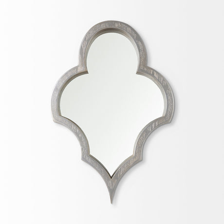 Geneva Silver Wood Frame Mirror by Mercana at Eve Furniture