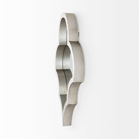 Geneva Silver Wood Frame Mirror by Mercana at Eve Furniture