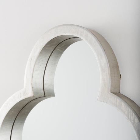 Geneva Silver Wood Frame Mirror by Mercana at Eve Furniture