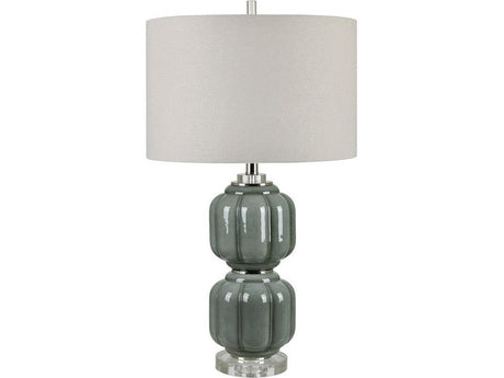 Genevieve Gray Table Lamp (Set of 2) by Crestview at Eve Furniture
