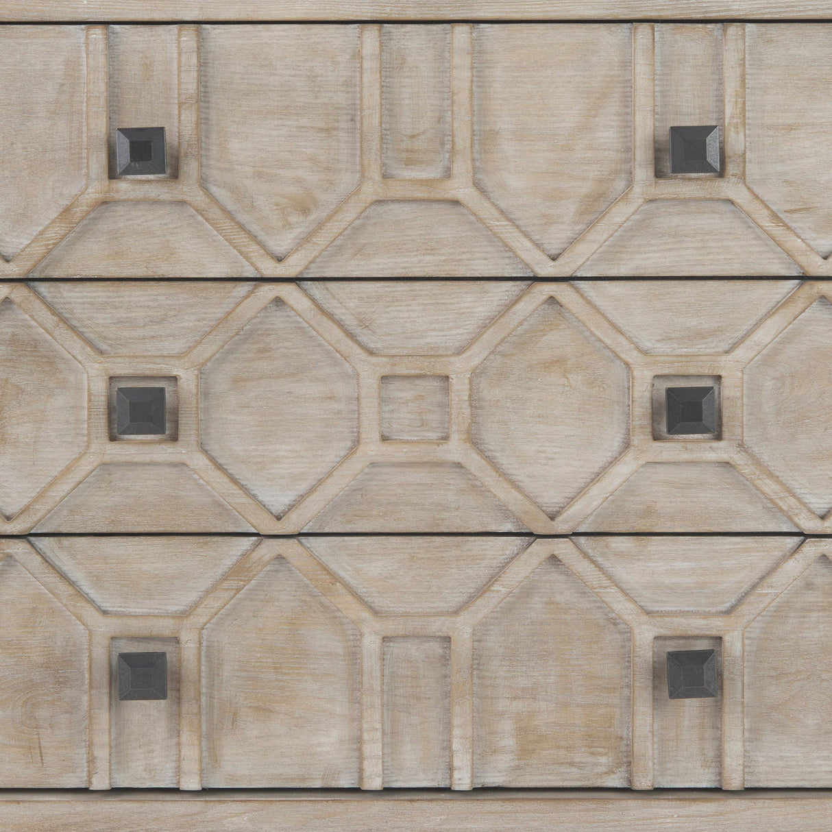 Genevieve I 39L x 16W Light Brown Fir Veneer 3 Drawer Accent Cabinet by Mercana at Eve Furniture
