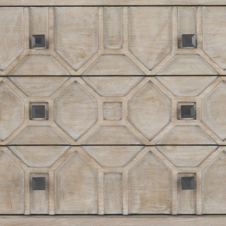 Genevieve I Light Brown Fir Veneer 3 Drawer Accent Cabinet by Mercana at Eve Furniture