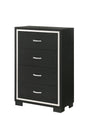 Gennro Black Chest by Crown Mark at Eve Furniture