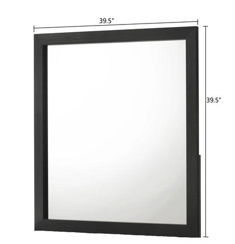 Gennro Black Corduroy Upholstered Panel Bedroom Set by Crown Mark at Eve Furniture