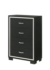 Gennro Black Corduroy Upholstered Panel Bedroom Set by Crown Mark at Eve Furniture