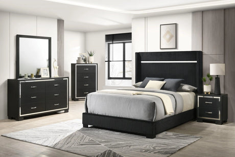 Gennro Black Dresser by Crown Mark at Eve Furniture