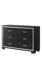 Gennro Black Dresser by Crown Mark at Eve Furniture