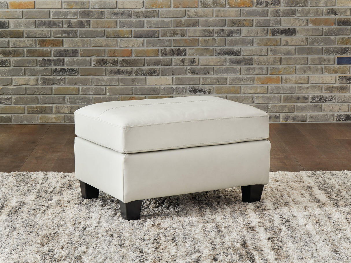 Genoa Coconut Ottoman by Ashley at Eve Furniture