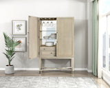 Genoa Light Oak Bar Cabinet by Homelegance at Eve Furniture