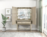 Genoa Light Oak Bar Cabinet by Homelegance at Eve Furniture