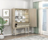 Genoa Light Oak Bar Cabinet by Homelegance at Eve Furniture