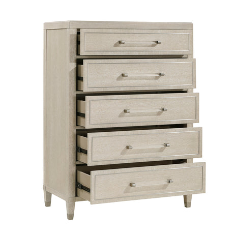 Genoa Light Oak Chest by Homelegance at Eve Furniture