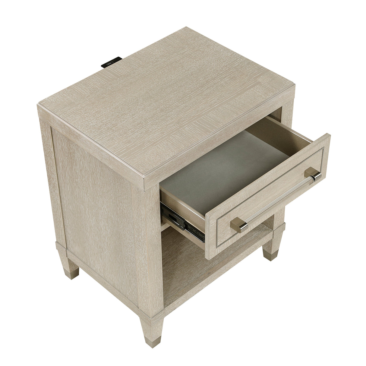 Genoa Light Oak Nightstand by Homelegance at Eve Furniture