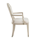 Genoa Light Oak/Ivory Dining Arm Chair, Set of 2 by Homelegance at Eve Furniture