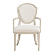 Genoa Light Oak/Ivory Dining Arm Chair, Set of 2 by Homelegance at Eve Furniture