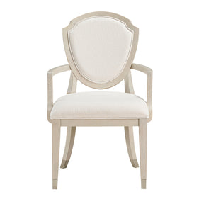 Genoa Light Oak/Ivory Dining Arm Chair, Set of 2 by Homelegance at Eve Furniture