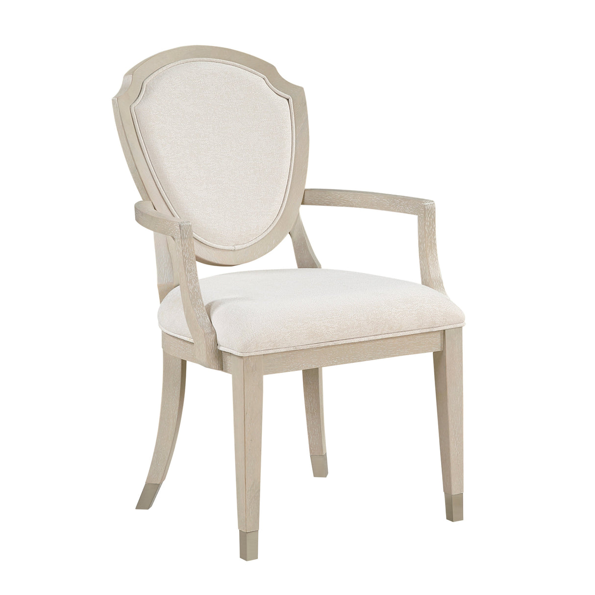Genoa Light Oak/Ivory Dining Arm Chair, Set of 2 by Homelegance at Eve Furniture