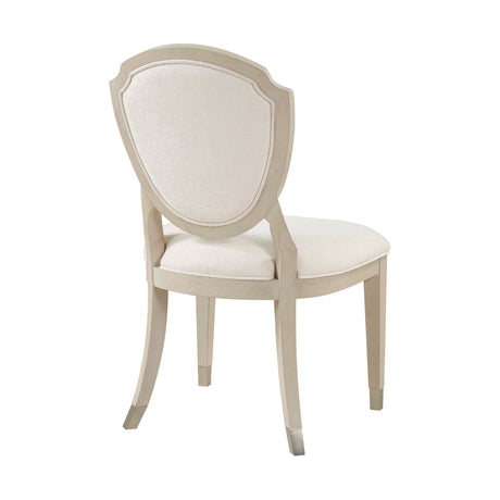Genoa Light Oak/Ivory Dining Side Chair, Set of 2 by Homelegance at Eve Furniture
