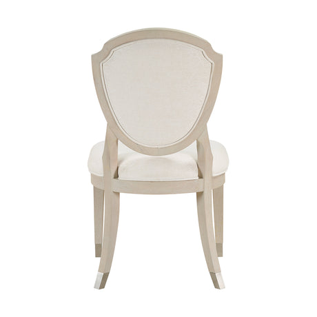 Genoa Light Oak/Ivory Dining Side Chair, Set of 2 by Homelegance at Eve Furniture