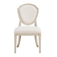 Genoa Light Oak/Ivory Dining Side Chair, Set of 2 by Homelegance at Eve Furniture