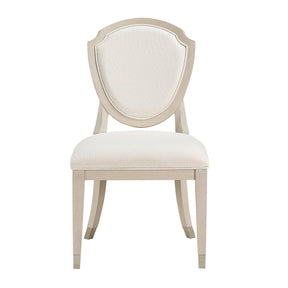 Genoa Light Oak/Ivory Dining Side Chair, Set of 2 by Homelegance at Eve Furniture