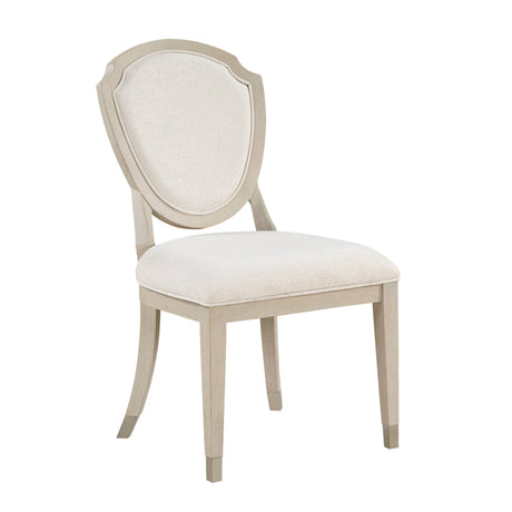 Genoa Light Oak/Ivory Dining Side Chair, Set of 2 by Homelegance at Eve Furniture