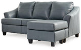 Genoa Steel Reversible Sofa Chaise by Ashley at Eve Furniture