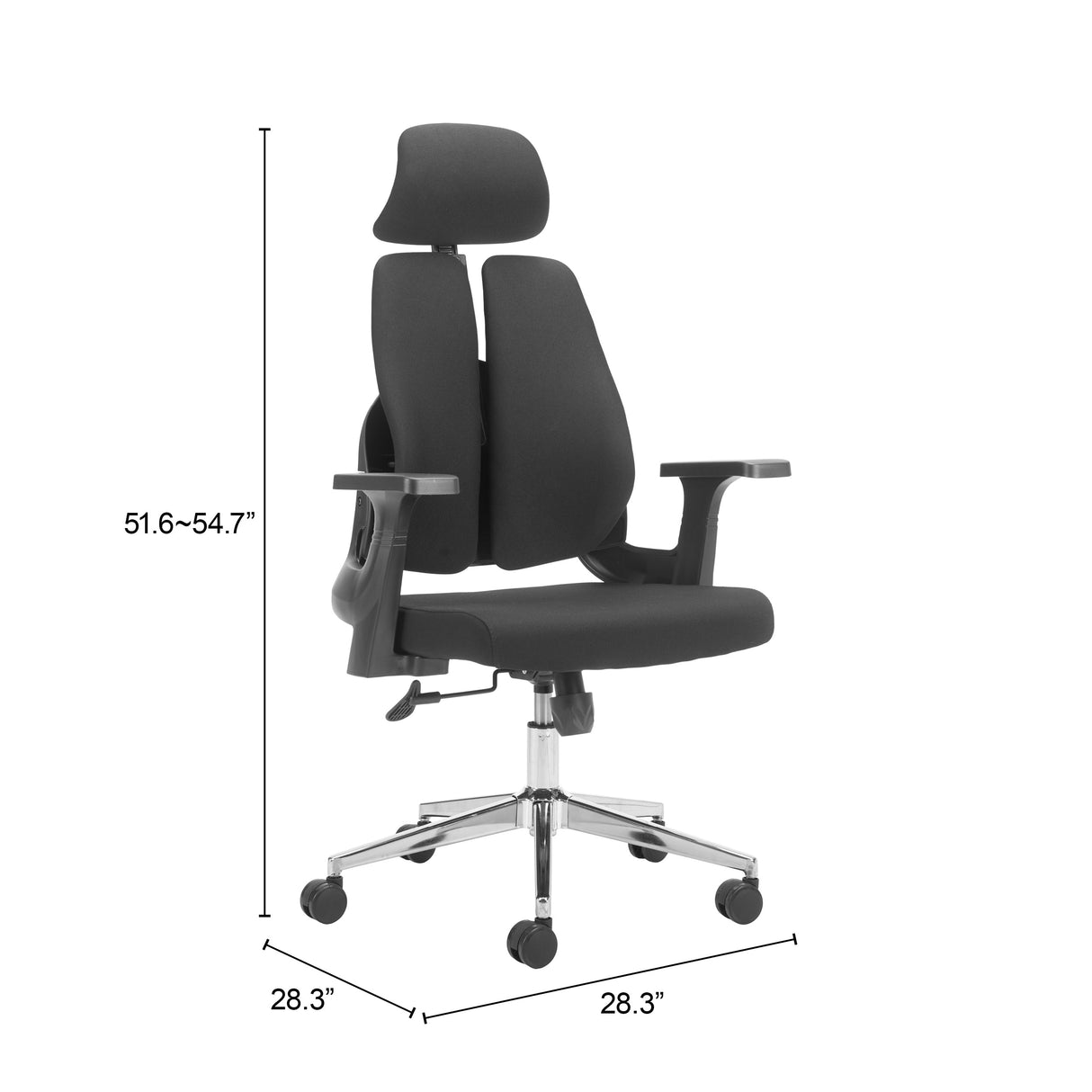 Genric Black Office Chair by Zuomod at Eve Furniture