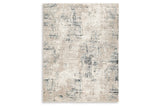 Gentor Blue/Ivory 5' x 7' Rug by Ashley at Eve Furniture