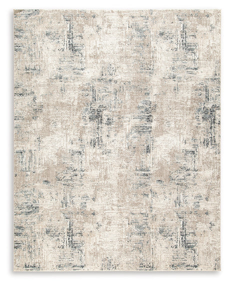 Gentor Blue/Ivory 8' x 10' Rug by Ashley at Eve Furniture