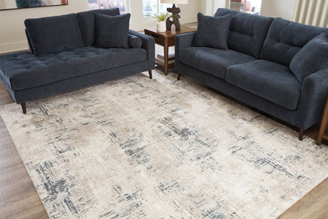 Gentor Blue/Ivory 8' x 10' Rug by Ashley at Eve Furniture