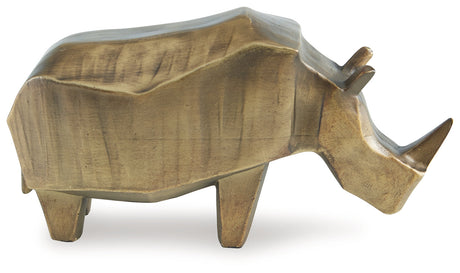 Gentwell Antique Gold Finish Sculpture by Ashley at Eve Furniture